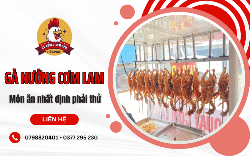 gà nướng cơm lam