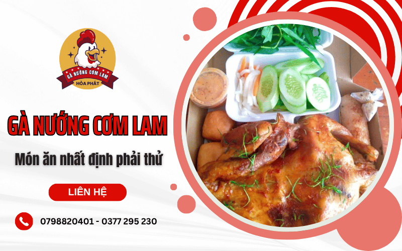gà nướng cơm lam