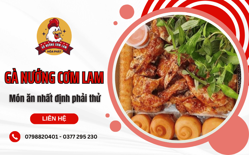 gà nướng cơm lam
